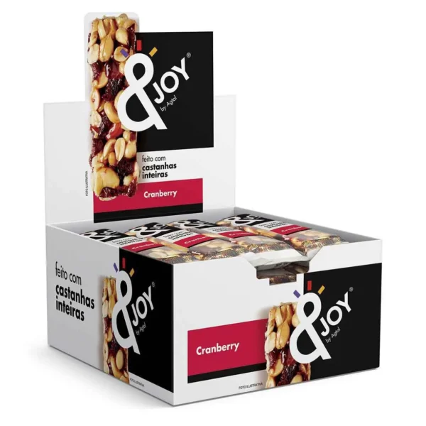 BARRA NUTS &JOY AGTAL 30GR CRANBERRY DISPLAY C/12