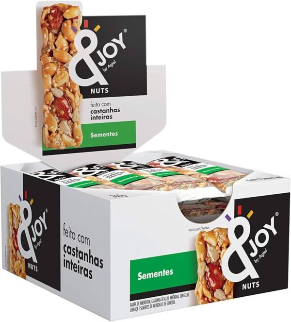 BARRA NUTS &JOY AGTAL 30GR SEMENTES DISPLAY C/12