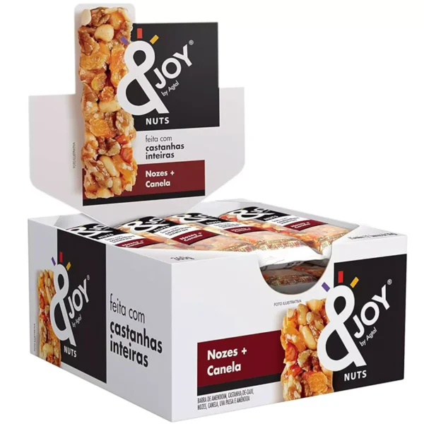 BARRA NUTS &JOY AGTAL 30GR NOZES/CAN DISPLAY C/12