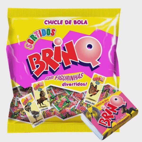 CHICLE BRINQ PACOTE C/100 SORTIDO