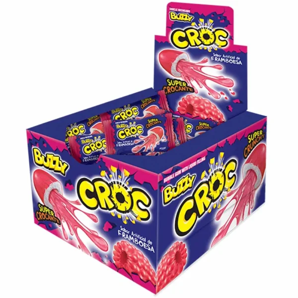 CHICLE BUZZY CROC C/40 FRAMBOESA