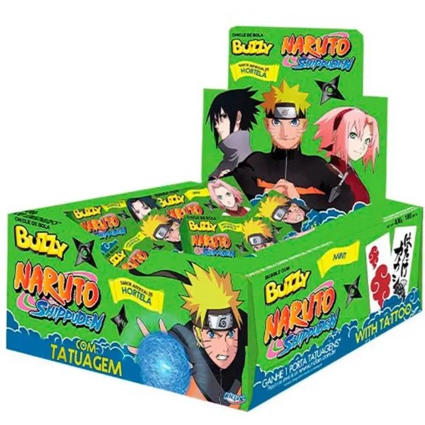 CHICLE BUZZY NARUTO C/90 HORTELA