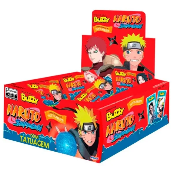 CHICLE BUZZY NARUTO C/90 TUTTI FRUIT