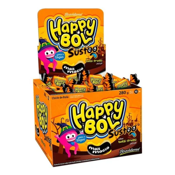 CHICLE HAPPY BOL C/46 SUSTO PINT LING