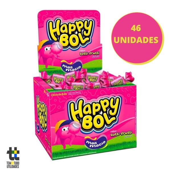 CHICLE HAPPY BOL C/46 TUTTI FRUIT