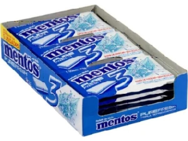CHICLE MENTOS PURE FRESH MINT 3L C/15