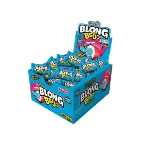 CHICLE PECCIN BLONG C/40 BEIJO MOR/MENTA