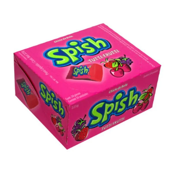 CHICLE SPIN SPISH C/40 TUTTI FRUTTI