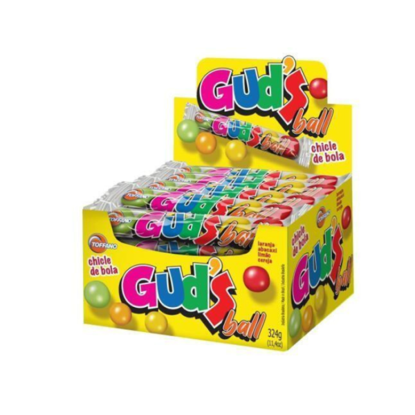 CHICLE TOFFANO GUDS BALL DISP/60X6UN SOR