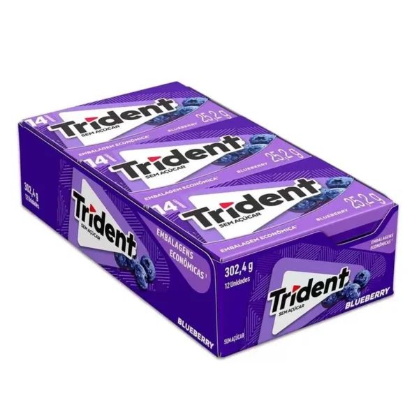 CHICLE TRIDENT 14S GR C/12 14S BLUBERRY
