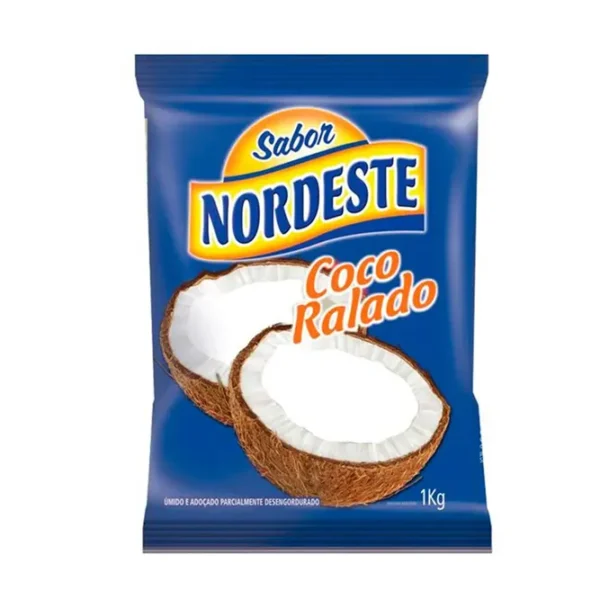 COCO RALADO NORDESTE 1 KG UMIDO ADOCADO