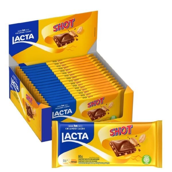 TABLETE LACTA 80GR SHOT DISPLAY C/17