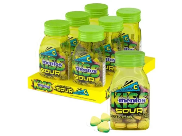 MENTOS KISS SOUR C/6 LIMAO ACIDO