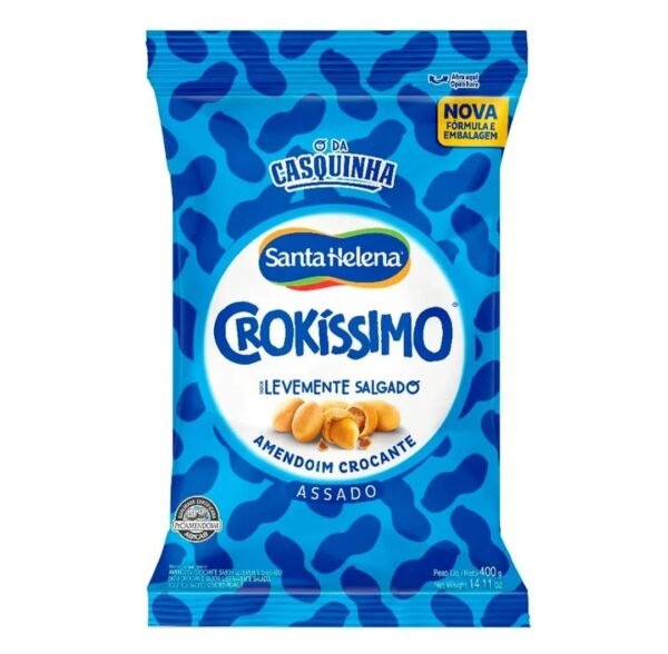 AMENDOIM CROKISSIMO 400GR LEV SALGADO