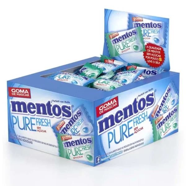GOMA MASCAR MENTOS C/60 PURE FRESH SORTI
