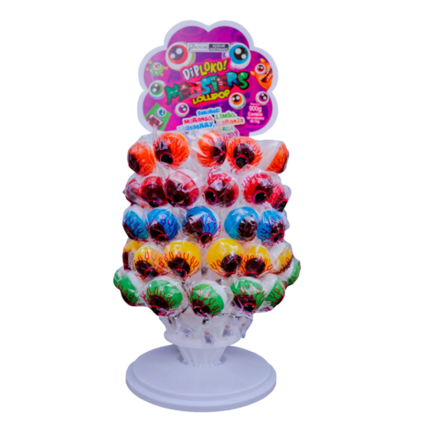 PIRULITO DIPLOKO LOLLIPOP TR/60 MONSTERS